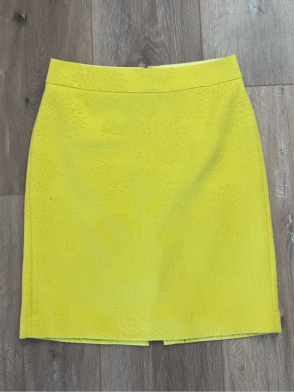 Lemon Yellow Women's Textured Pencil Skirt - Banana Republic